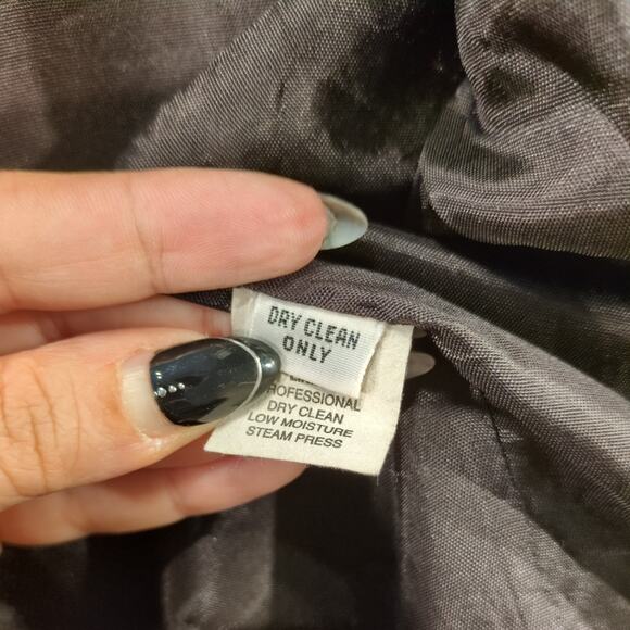 Vintage Alfred Dunner Tartan Blazer Red Wool Velvet Collar 14P Holiday 90s Boxy - Picture 7 of 11